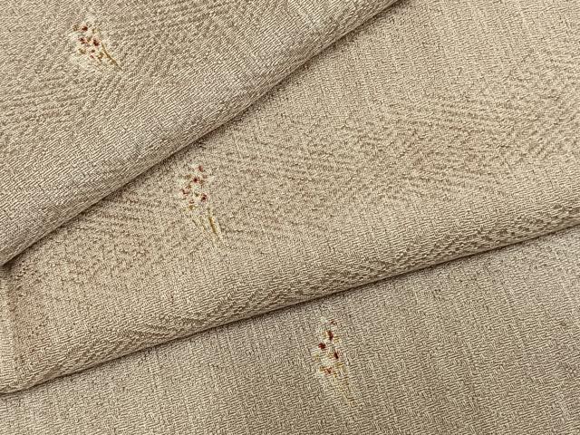 平和屋着物●上質な小紋　草花文　金彩　正絹　逸品　AABM4054fy
