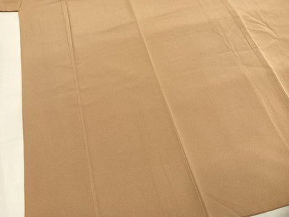 平和屋着物●江戸小紋　万筋　飴色×土色　正絹　逸品　AABM4055fy
