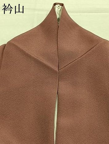 平和屋着物●上質な色無地　蘇芳香色　正絹　逸品　AABM4062fy