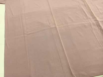 平和屋着物●植田正輝　色無地　薄柿色　正絹　逸品　AABM4064fy