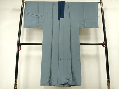 平和屋着物●男性　長襦袢　袷　手描き　鷹　松　暈し染め　金彩　正絹　逸品　AABM4065fy
