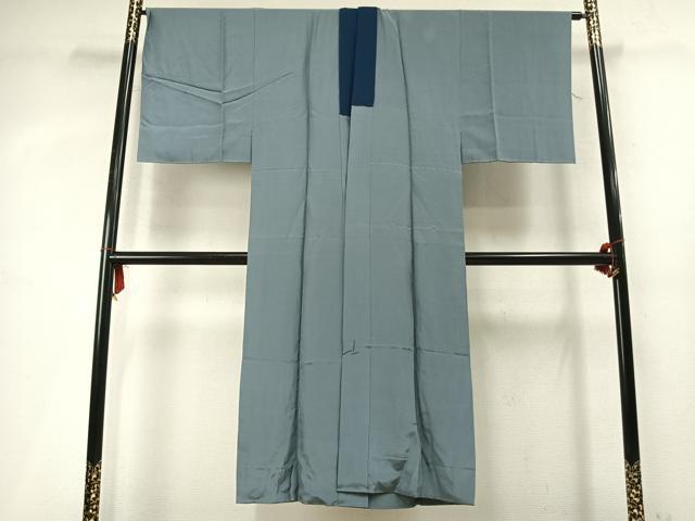 平和屋着物●男性　長襦袢　袷　手描き　鷹　松　暈し染め　金彩　正絹　逸品　AABM4065fy