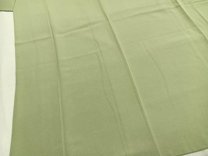 平和屋着物●上質な色無地　夏虫色　正絹　逸品　AABM4082fy