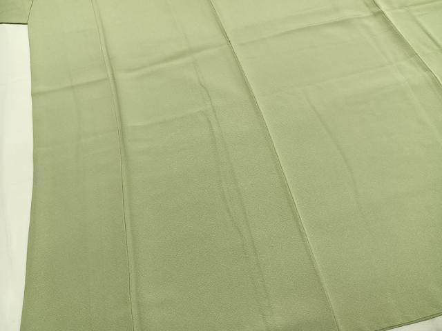 平和屋着物●上質な色無地　夏虫色　正絹　逸品　AABM4082fy