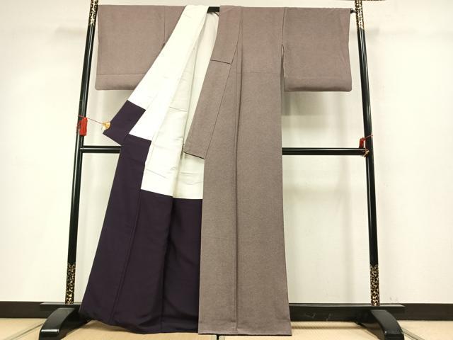 平和屋着物●江戸小紋　鮫小紋柄　正絹　逸品　AABM4084fy