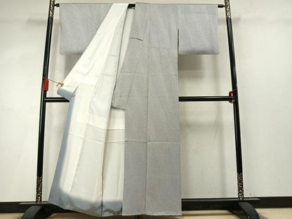 平和屋着物●大変加工の良い総絞り小紋　さが美扱い　正絹　逸品　AABM4089fy