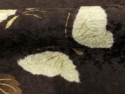 平和屋着物●訪問着　刺繍　舞蝶葡萄蔦の葉文　金糸　金彩　さが美扱い　正絹　逸品　未使用　AABM4096fy