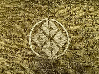 平和屋着物●訪問着　地紙花鳥文　暈し染め　金彩　正絹　逸品　AABM4098fy