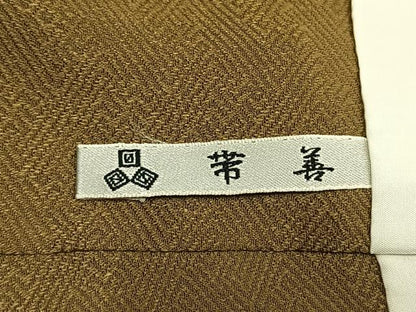 平和屋着物●訪問着　地紙花鳥文　暈し染め　金彩　正絹　逸品　AABM4098fy