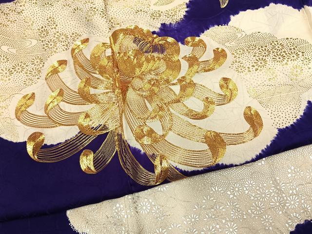 平和屋着物●豪華振袖　駒刺繍　乱菊　雲取り文　金銀彩　正絹　逸品　AABM4112fy