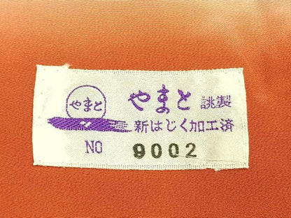 平和屋着物●豪華振袖　紅型　花鳥文　やまと誂製　正絹　逸品　AABM4115fy