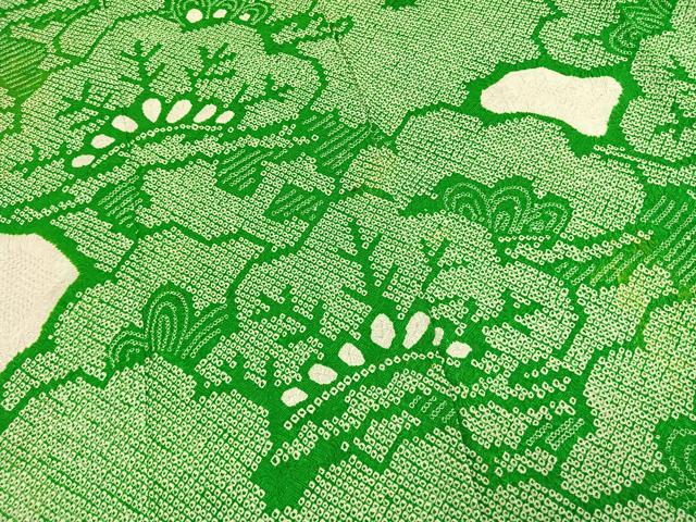 平和屋着物●豪華振袖　総絞り　松　正絹　逸品　AABM4120fy
