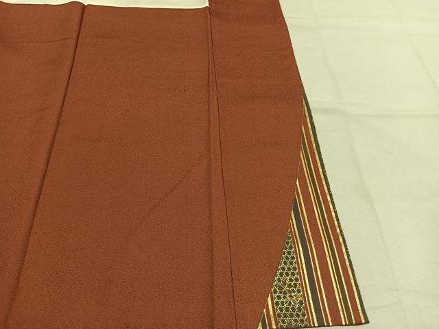 平和屋着物●訪問着　扇面花文　暈し染め　金銀彩　正絹　逸品　AABM4125fy
