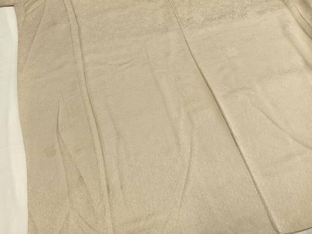 平和屋着物●上質な色無地　花唐草地紋　浅黄色　正絹　逸品　未使用　AABM4145fy