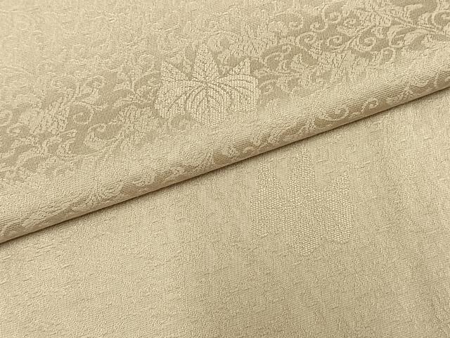 平和屋着物●上質な色無地　花唐草地紋　浅黄色　正絹　逸品　未使用　AABM4145fy