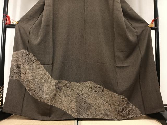 平和屋着物●江戸小紋　訪問着　切嵌花文　さが美扱い　正絹　逸品　AABM4147fy