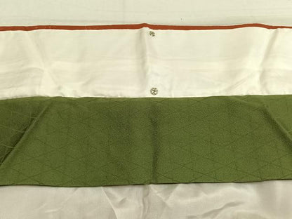 平和屋着物●豪華振袖　色無地　草花地紋　樺色　やまと誂製　逸品　AABM4148fy