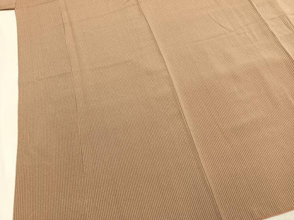 平和屋着物●江戸小紋　縞　正絹　逸品　AABM4151fy