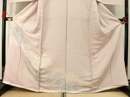 平和屋着物●色留訪問着　絞り　道長花文　仮絵羽　正絹　逸品　未使用　AABM4155fy