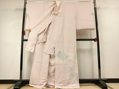 平和屋着物●色留訪問着　絞り　道長花文　仮絵羽　正絹　逸品　未使用　AABM4155fy