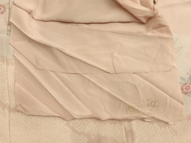 平和屋着物●色留訪問着　絞り　道長花文　仮絵羽　正絹　逸品　未使用　AABM4158fy