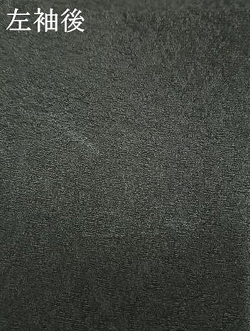 平和屋着物●訪問着　絞り　雪輪花文　黒地　金彩　まるやま扱い　正絹　逸品　AABM4163fy