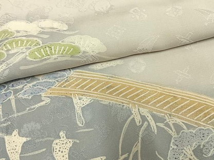 平和屋着物●訪問着　風景松文　暈し染め　正絹　逸品　AABM4175fy