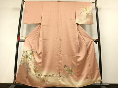 平和屋着物●訪問着　辻が花　螺鈿　暈し染め　金銀彩　正絹　逸品　AABM4177fy