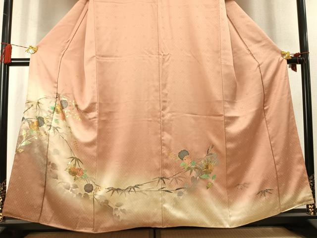 平和屋着物●訪問着　辻が花　螺鈿　暈し染め　金銀彩　正絹　逸品　AABM4177fy