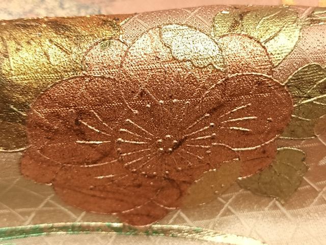 平和屋着物●訪問着　辻が花　螺鈿　暈し染め　金銀彩　正絹　逸品　AABM4177fy