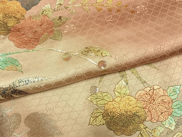 平和屋着物●訪問着　辻が花　螺鈿　暈し染め　金銀彩　正絹　逸品　AABM4177fy