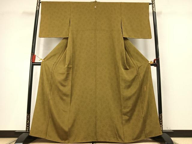 平和屋着物●重要無形文化財　人間国宝　中村勇二郎　江戸小紋　国宝平等院雲中供養菩薩像五十二　正絹　逸品　未使用　AABM4181fy