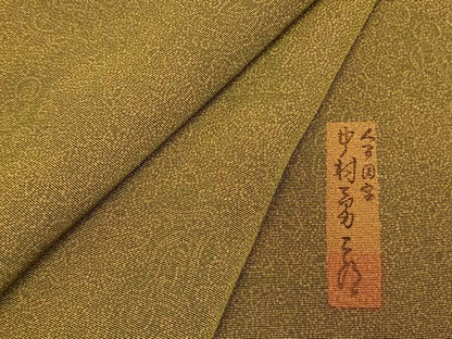 平和屋着物●重要無形文化財　人間国宝　中村勇二郎　江戸小紋　国宝平等院雲中供養菩薩像五十二　正絹　逸品　未使用　AABM4181fy