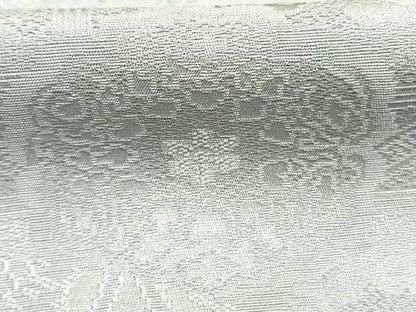 平和屋着物●上質な色無地　切嵌吉祥花地紋　薄雲鼠色　正絹　逸品　未使用　AABM4185fy