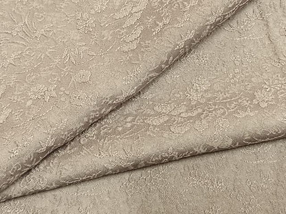 平和屋着物●上質な色無地　草花地紋　鴇鼠色　正絹　逸品　未使用　AABM4188fy