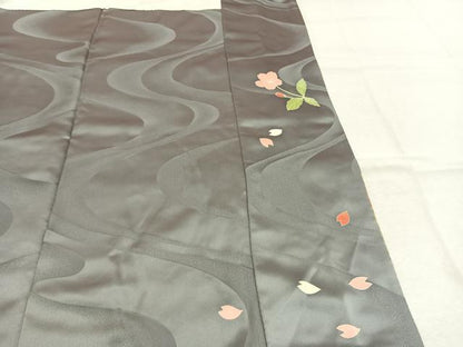 平和屋着物●訪問着　花鳥文　暈し染め　金彩　ロング丈　正絹　逸品　AABM4190fy