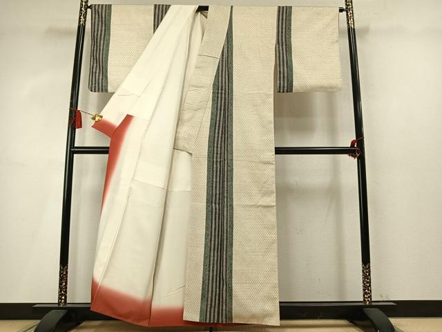 平和屋着物●上質な紬　花間道　正絹　逸品　AABM4201fy