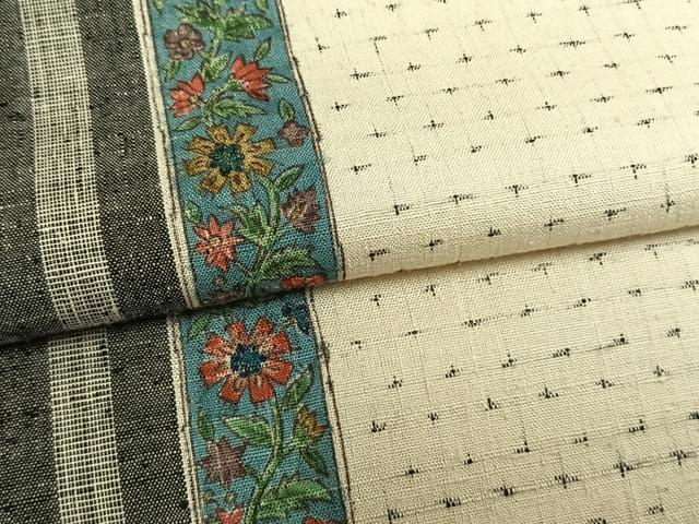 平和屋着物●上質な紬　花間道　正絹　逸品　AABM4201fy