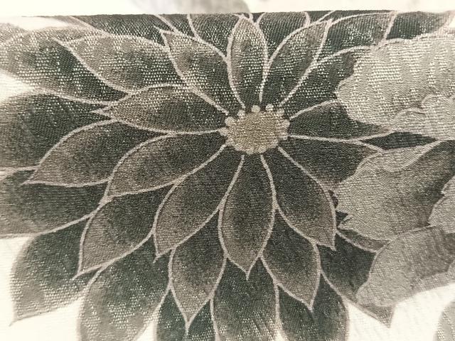 平和屋着物●小振袖　二尺袖　草花文　洗える着物　AABM4206fy