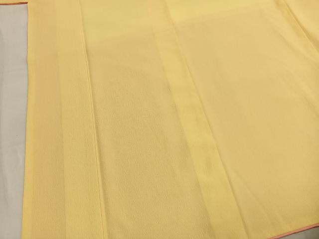 平和屋着物●小振袖　二尺袖　草花文　金彩　洗える着物　AABM4211fy