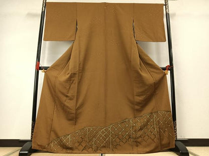 平和屋着物●豪華色留袖　籬文　正絹　逸品　AABM4220fy