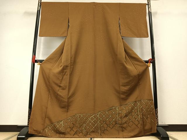 平和屋着物●豪華色留袖　籬文　正絹　逸品　AABM4220fy