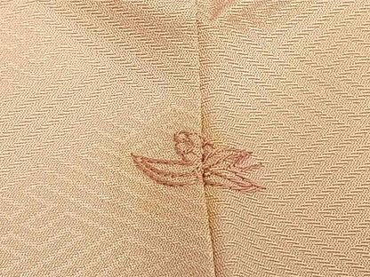 平和屋着物●訪問着　扇面御所車花文　暈し染め　金彩　正絹　逸品　AABM4241fy