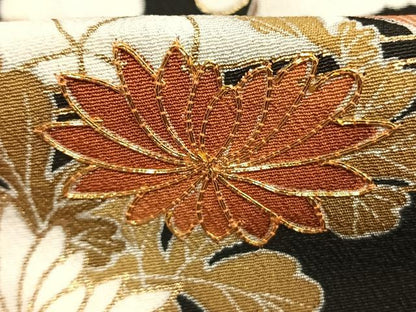 平和屋着物●創業460年・千總　黒留袖　駒刺繍　松竹梅　熨斗花文　金彩　高島屋扱い　正絹　逸品　AABM4264fy
