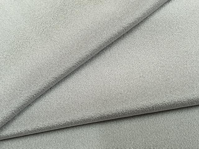 平和屋着物●上質な色無地　灰青色　丹後ちりめん　反端付き　正絹　逸品　未使用　AABM4268fy