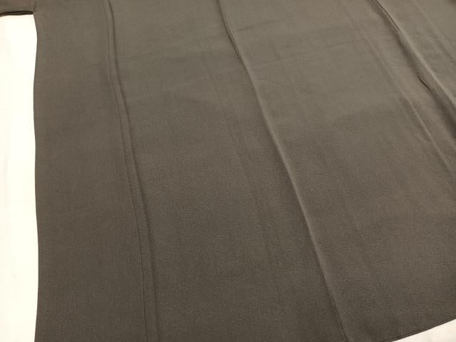 平和屋着物●上質な色無地　千歳茶色　西武百貨店扱い　正絹　逸品　AABM4277fy
