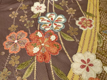 平和屋着物●豪華振袖　絞り　花籬文　正絹　逸品　AABM4308ck