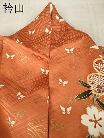 平和屋着物●豪華振袖　駒刺繍　舞花文　暈し染め　金彩　正絹　逸品　AABM4309ck