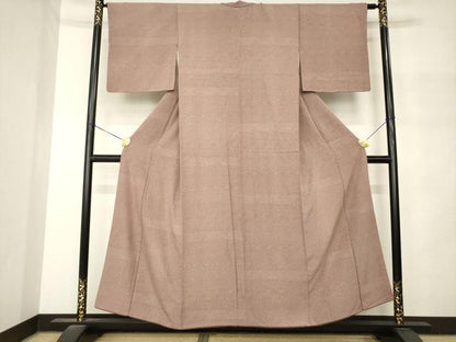 平和屋着物●江戸小紋　横段吉祥文　正絹　逸品　AABM4318ck