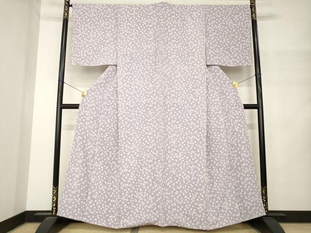 平和屋着物●洛楽人工房　(玉蟲染)　訪問着　桜文　正絹　逸品　AABM4325ck